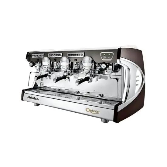Sybrina Machine Sabrina Automatic Espresso Machine - 3 Groups From ASTORIA - Chromed Brown