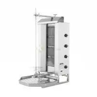 ماكينة شاورما غاز موديل MU/GD4 مزودة بـ 4 مقابض - 70 كلغ من بوتيس
