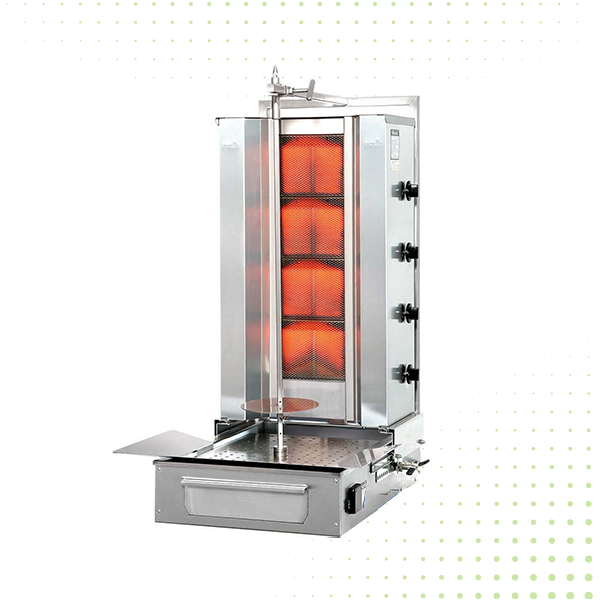 Machine Döner Kebab double grill gaz ERC2M4 ERCIYES