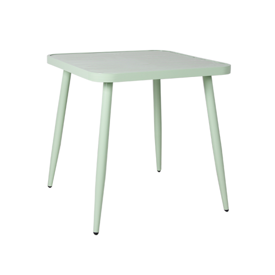 Aluminum Square Dinning Table – 75CM From PIOKIT – Vintage Green