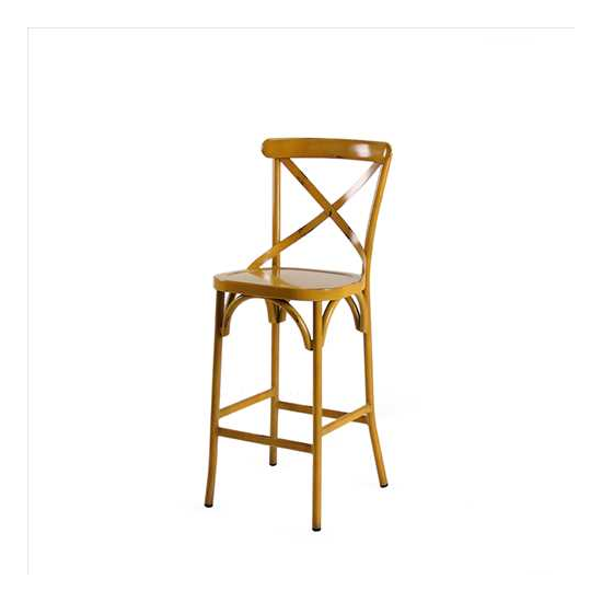 Bar Aluminium Chair – 116CM From PIOKIT - Vintage Yellow