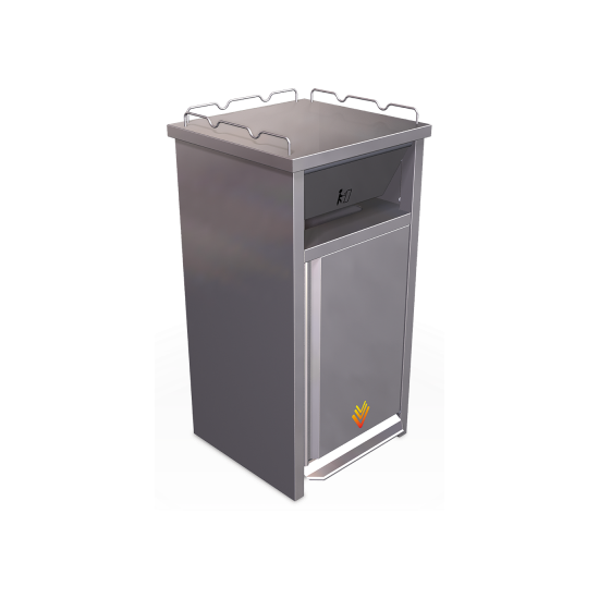 Stainless Steel Container For Fast Food Waste – 625mm