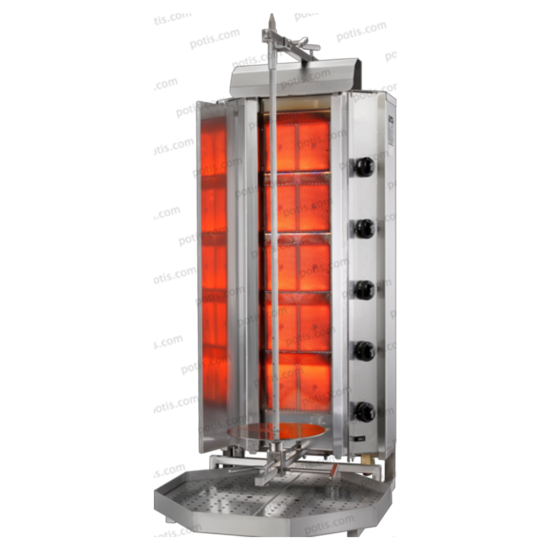 Stainless Steel Donner Gyros Gas Grill – 100Kg From POTIS