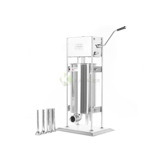 Stainless Steel Vertical Manual Sausage Filler– 15 LT From PIOKIT