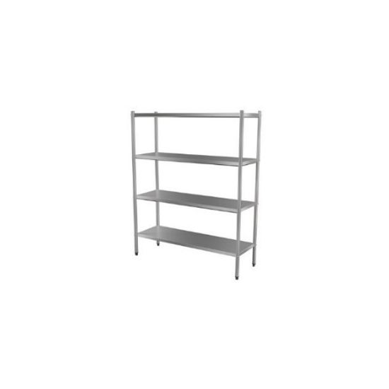 Stainless Steel Shelving Unit – 4 Shelves from PIOKIT