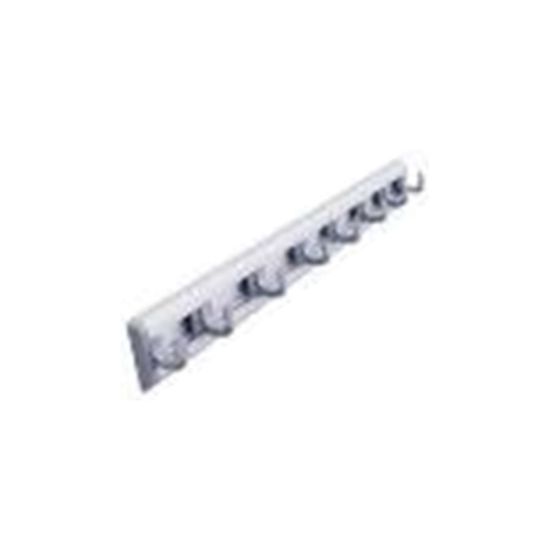 Wall Mounted Pole Holder with 6 Hooks 40Cm From PIOKIT