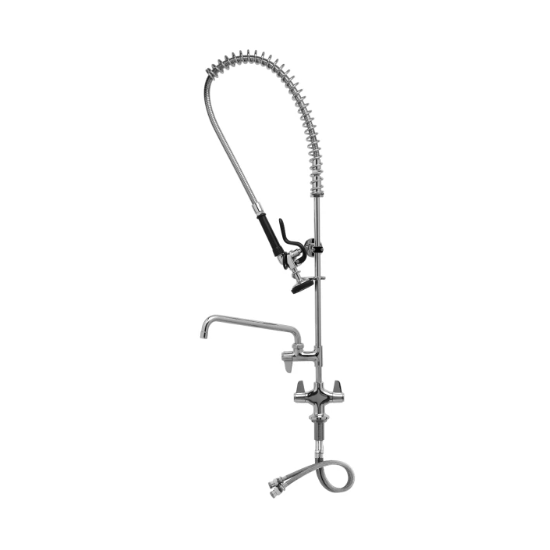 Pre-Rinse Unit with Add-On Faucet – 12" Spout from Piokit