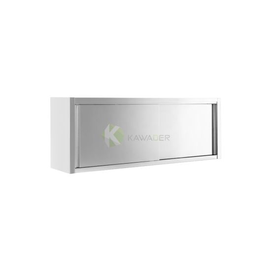 Wall Cupboard With Sliding Doors & Middle Shelf - 180CM From TECHNOSTEEL