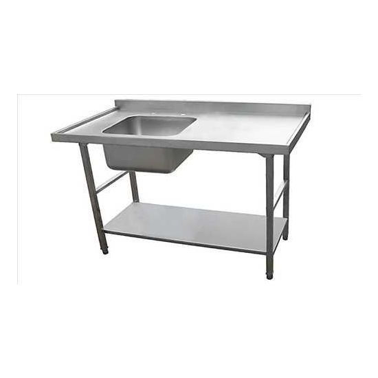 Stainless Steel Single Sink Table 120 Cm From MAYFAIR