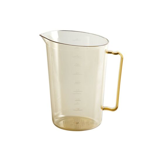High Heat Amber Plastic Measuring Cup 4LT From CAMBRO