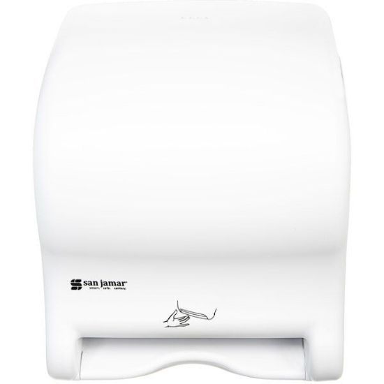 Smart Essence Classic Hands-Free Paper Towel Dispenser – White Color From SAN JAMAR