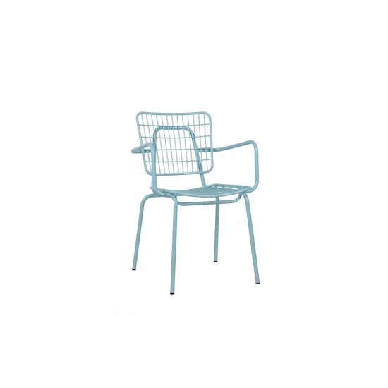 Stackable Steel Dinning Chair – 81CM From PIOKIT – Baby Blue