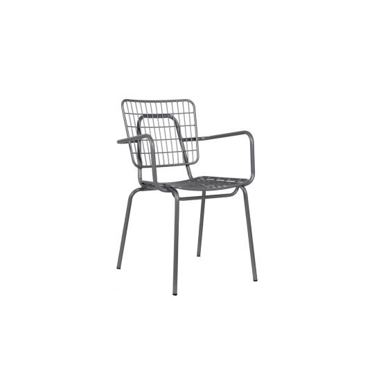 Stackable Steel Dinning Chair – 81CM From PIOKIT – Grey