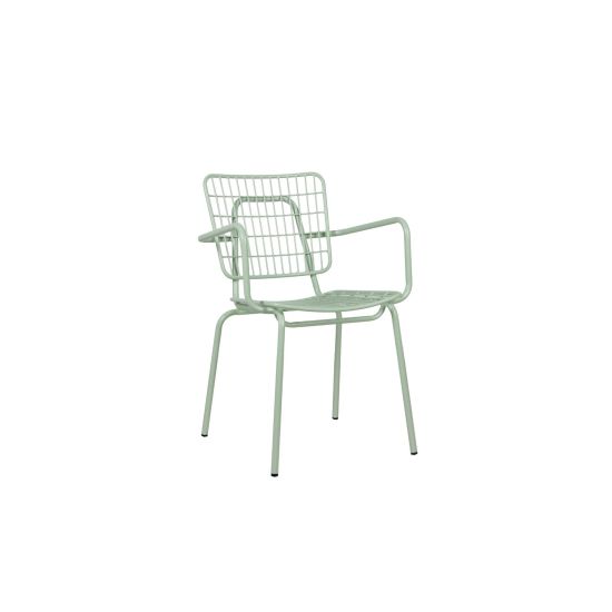 Stackable Steel Dinning Chair – 81CM From PIOKIT – Light Green