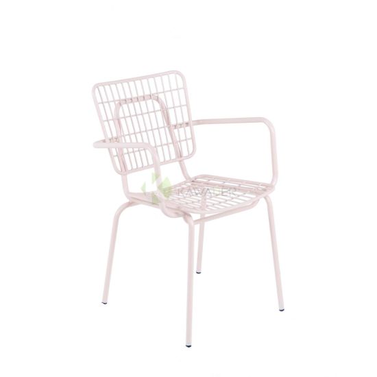 Steel Chair – 82CM From PIOKIT – Matt Light Pink
