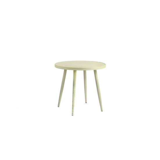 Aluminum Round Dinning Table – 80CM From PIOKIT – Retro Yellow