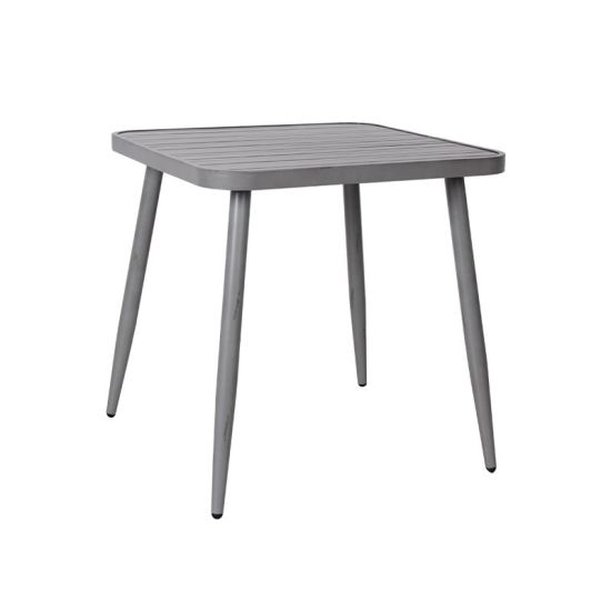 Aluminum Square Dinning Table – 75CM From PIOKIT – Grey
