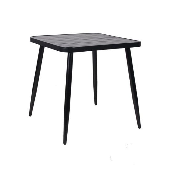 Aluminum Square Dinning Table – 75CM From PIOKIT – Matt Black