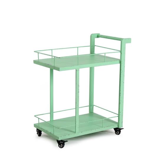 Heavy-Duty Aluminum Buffet Cart – 85CM From PIOKIT – Retro Green