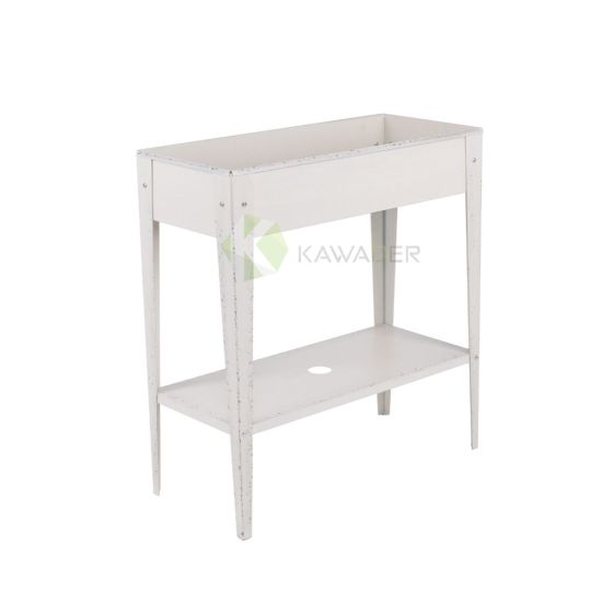  Heavy-Duty Aluminum Plant Trolley With Wheels – 86CM From PIOKIT - Retro White