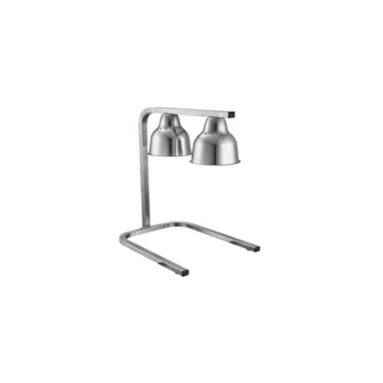Silver Double Heat Lamps (500mm x 300mm x 700mm) From PIOKIT