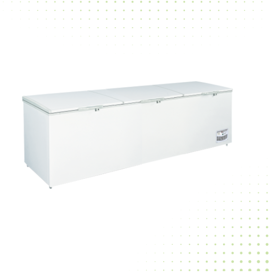 3 Door Chest Deep Freezer - 1644 LT From PIOKIT -  White