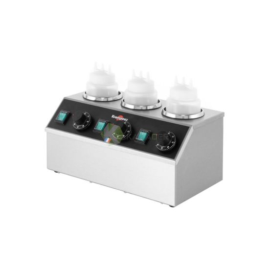 3 Bottles Chocolate Sauce Warmer 1L From KRAMPOUZ