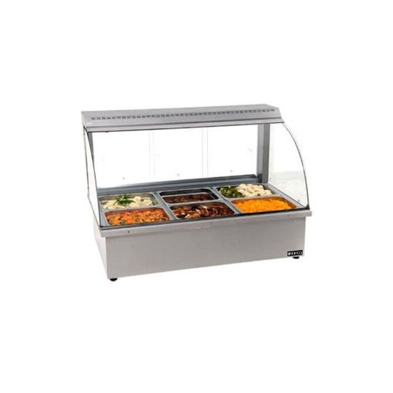 Electric Water Heated Bain Marie Display 107Cm – 3 Pans Sized 1/1 GN