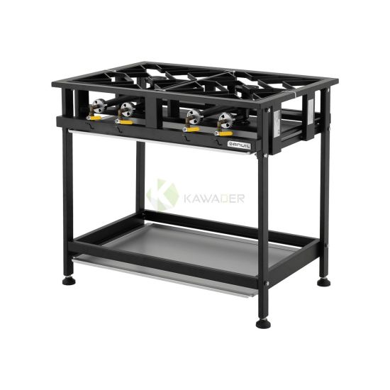 Table Staggered Burners Gas - 4 Burners From PIOKIT