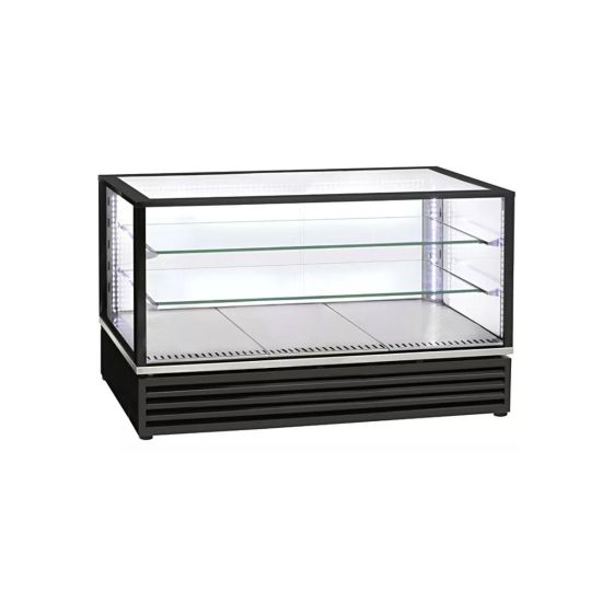 Black Countertop Display Refrigerator – 2 Shelves 120CM From ROLLER GRILL
