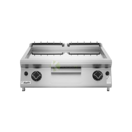 Stainless Steel Flat Gas Grill – (NFT98GTLC/FS) 80 CM From MARENO