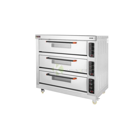 Stainless Steel Electric Triple Deck Oven – 9 Trays From PIOKIT