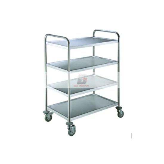  Stainless Steel Service Trolley 4 Tier with Wheels From PIOKIT