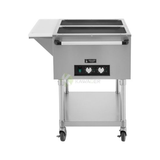 Stainless Steel Electric Warming Table – 2 Bays From PIOKIT