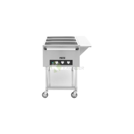 Stainless Steel Electric Warming Table – 3 Bays From PIOKIT