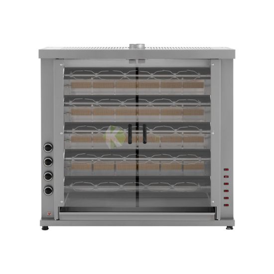 Gas Chicken Rotisserie Machine – 5 Skewers (25 Pieces) From NORTH