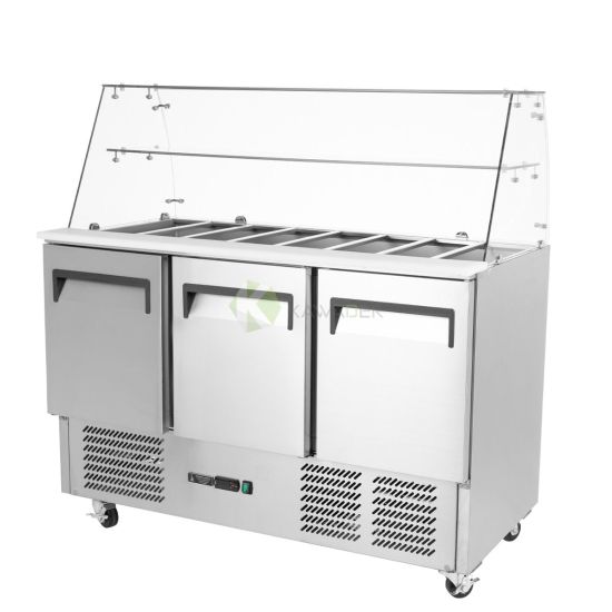 Stainless Steel 3 Doors Preparation Refrigerator – 368LT From PIOKIT