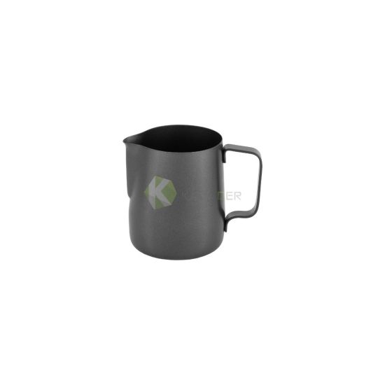Stainless Steel Milk Pitcher With Handle - 600ML From TIAMO - Black