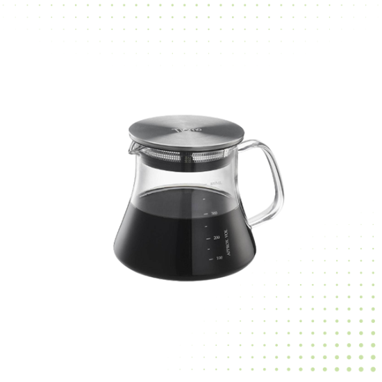Coffee Glass Jug – 400ML From TIAMO