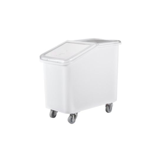 White Slant Top Mobile Ingredient Storage Bin – 102LT From CAMBRO