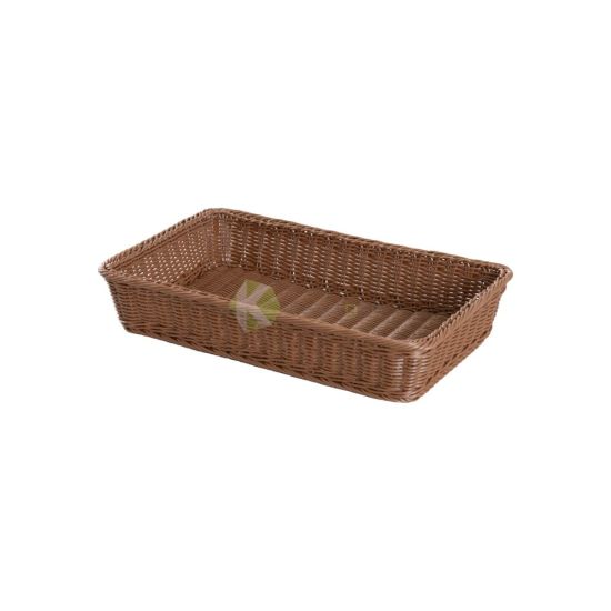 Rectangular Rattan Basket - Brown Color From PIOKIT