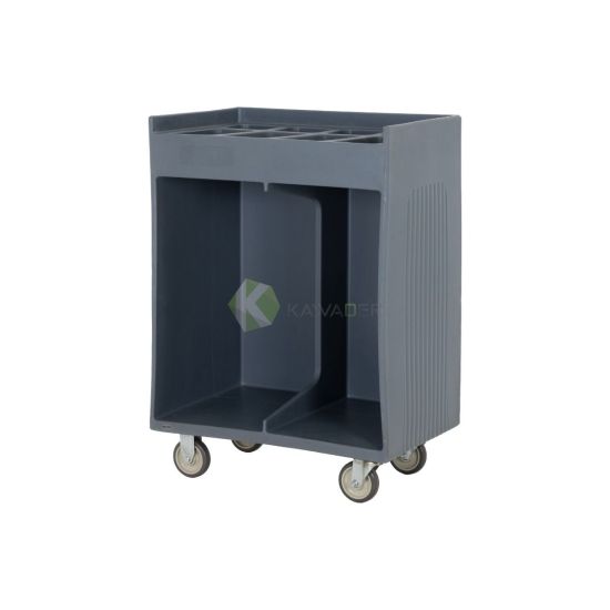 Tray Tableware Cart 8 Slots Grey Color PIOKIT