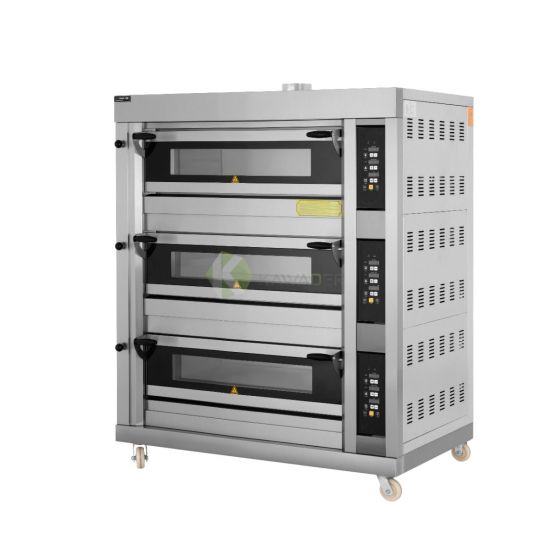 Gas Professional Deck Oven 3 Decks 6 Trays From PIOKIT