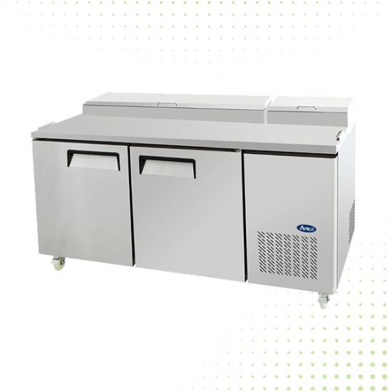 Stainless Steel 2 Doors Prep Refrigerator – 170 CM 566 LT From PIOKIT