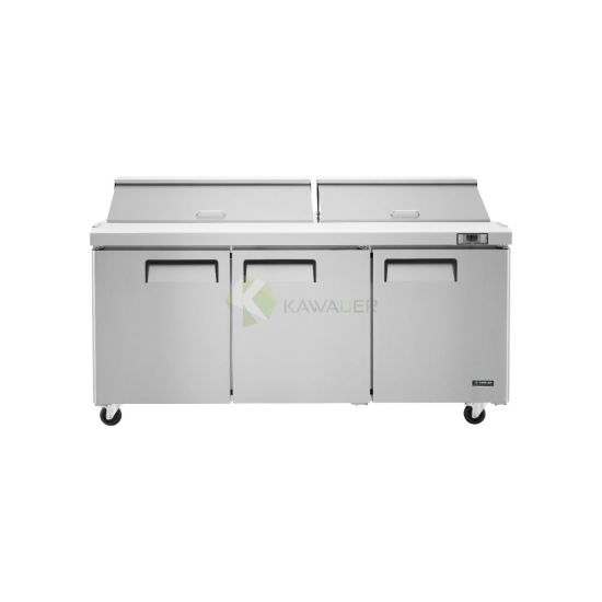 Stainless Steel 3 Doors Refrigerator Prep Table – 185 CM 928 LT From PIOKIT