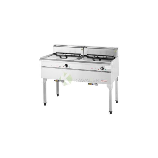 Stainless Steel Electric Fryer Double Tank – 60L From PIOKIT