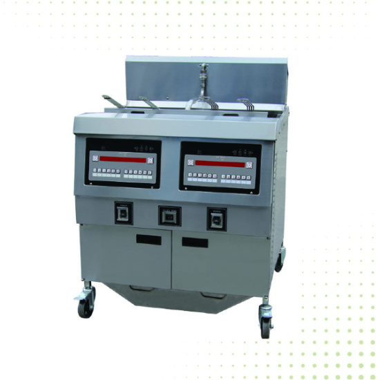 Double Stainlelss Steel Open Gas Fryer - 2x32LT From PIOKIT