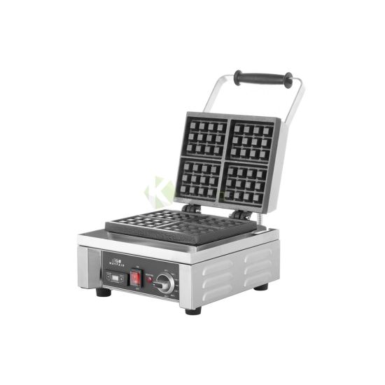 Rectangular 90D Waffle Maker Single Plate – 11CM From MAYFAIR – Silver
