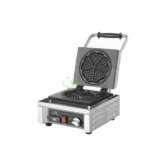 Round 90D Waffle Maker Single Plate – 19CM From MAYFAIR – Silver
