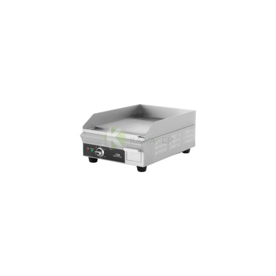 Stainless Steel Electric Grill With Ribbed Plate – 35 CM From MAYFAIR